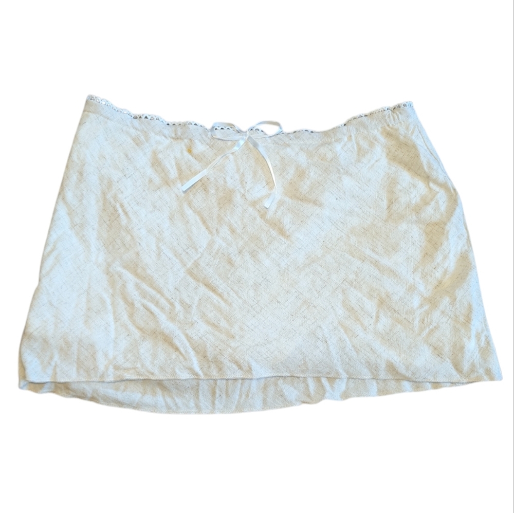 Coquette Mini Skirt with Lace Women's Extra Small Cottagecore Romantic